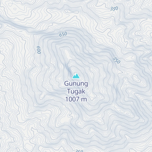 Map of Gunung Tugak