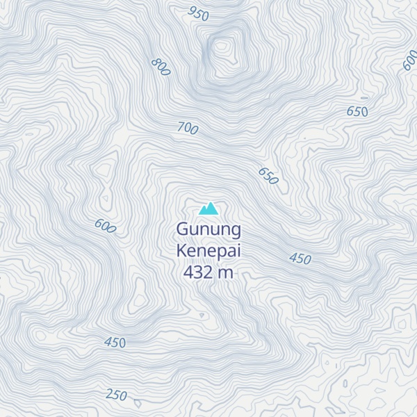 Map of Gunung Kenepai