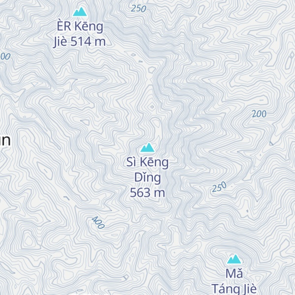 Map of Sì Kēng Dǐng