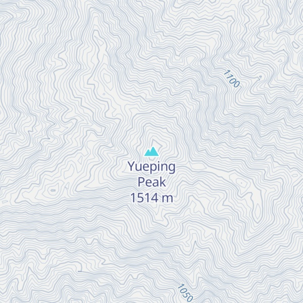 Map of Yueping Peak