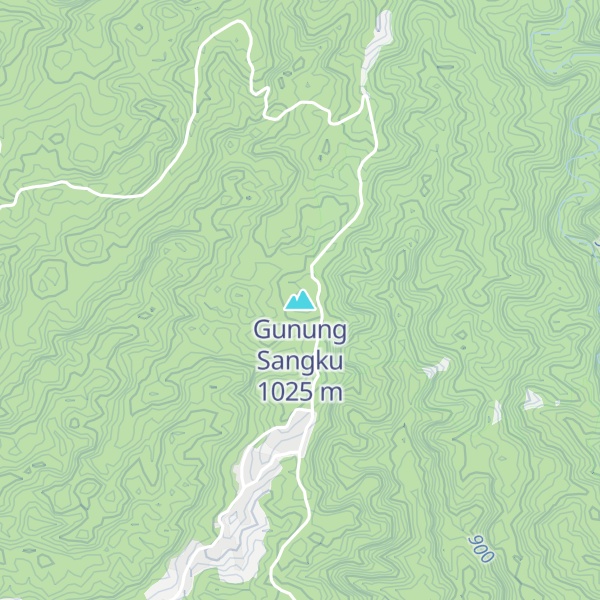 Map of Gunung Sangku