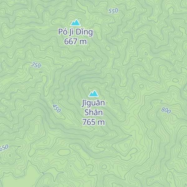 Map of Jīguān Shān