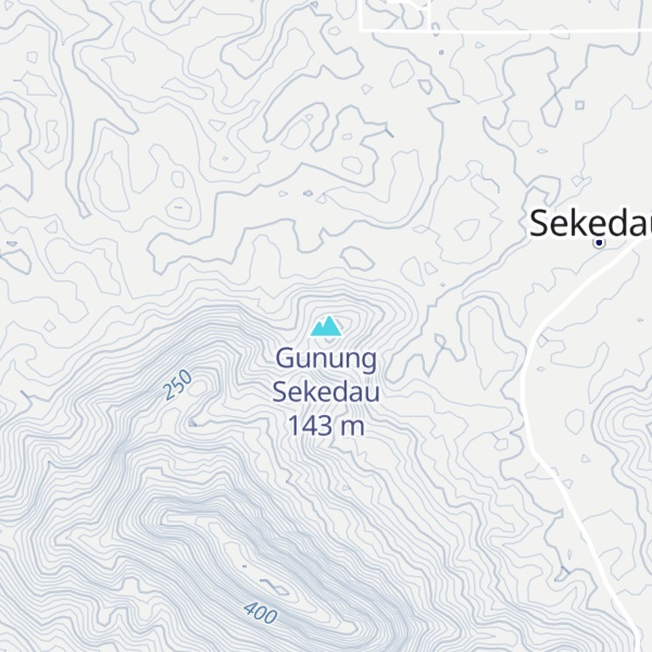 Map of Gunung Sekedau