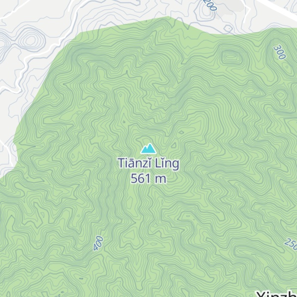 Map of Tiānzǐ Lǐng
