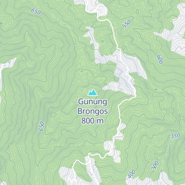 Map of Gunung Brongos