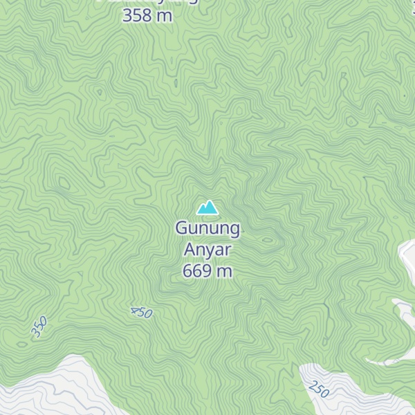 Map of Gunung Anyar