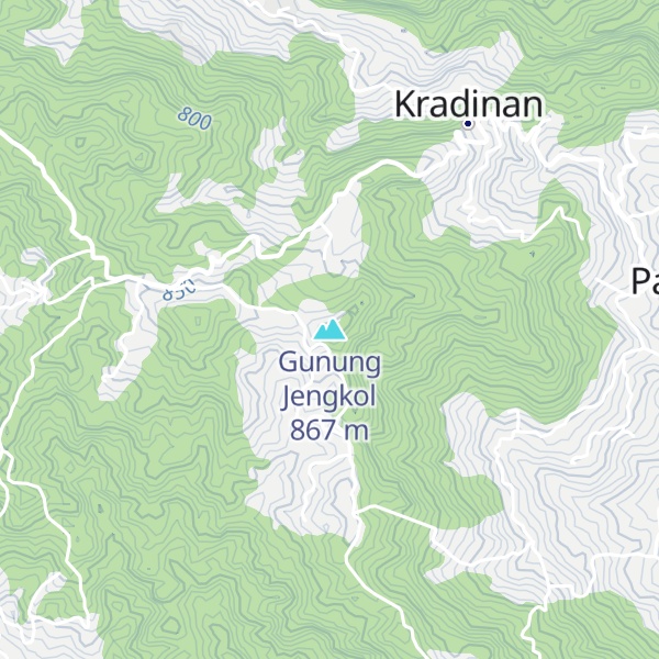 Map of Gunung Jengkol