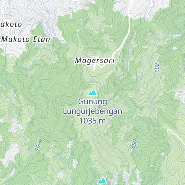 Map of Gunung Lungurjebengan
