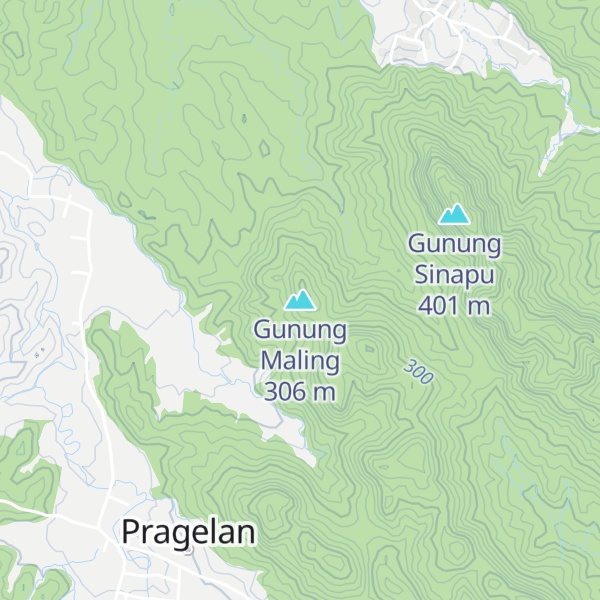 Map of Gunung Maling