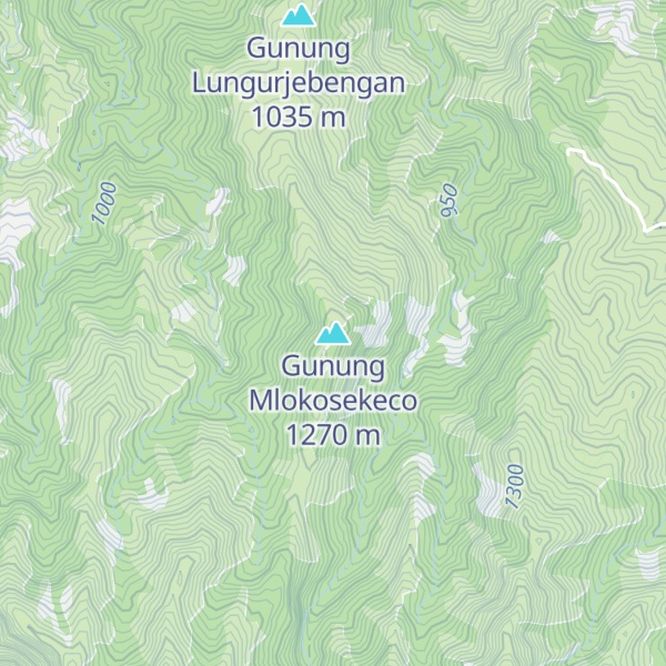 Map of Gunung Mlokosekeco