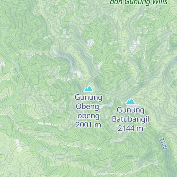 Map of Gunung Obeng-obeng