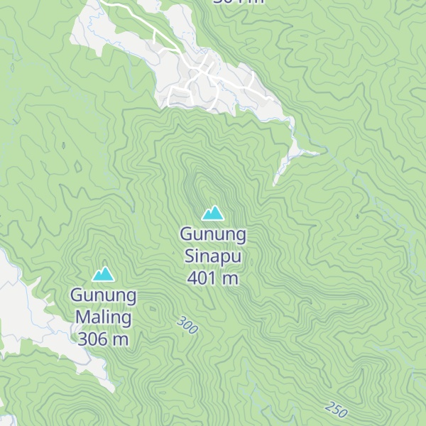 Map of Gunung Sinapu