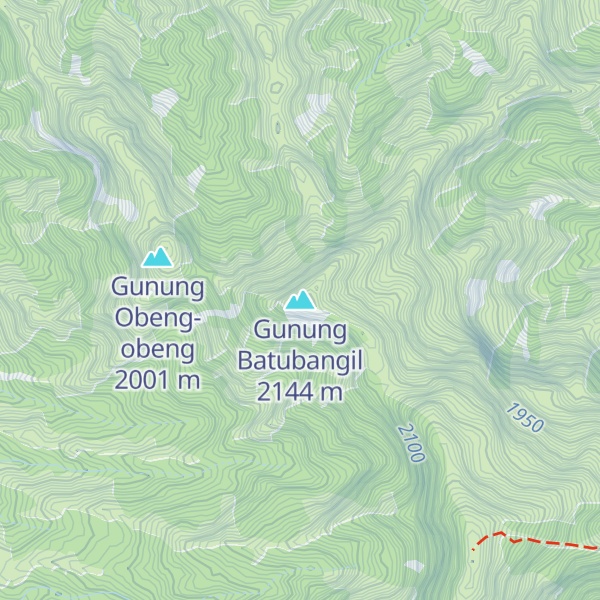 Map of Gunung Batubangil