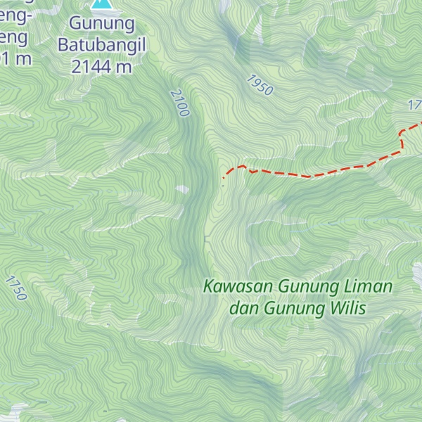 Map of Gunung Limas
