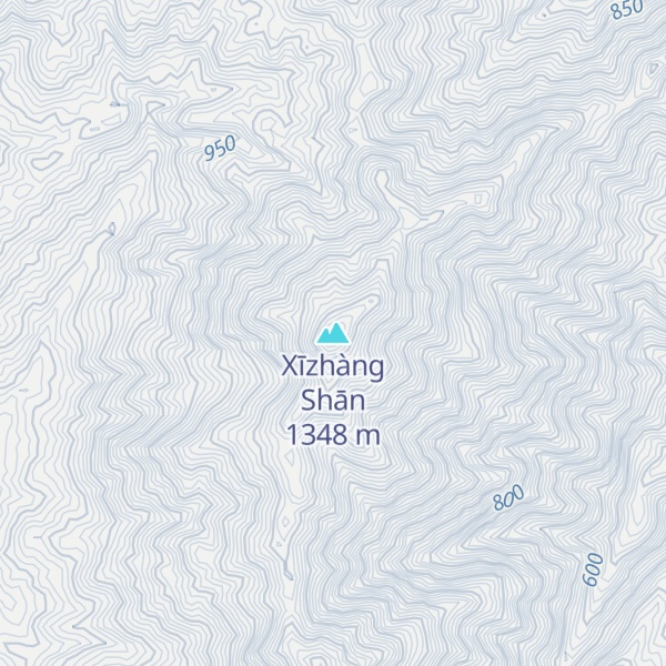 Map of Xīzhàng Shān