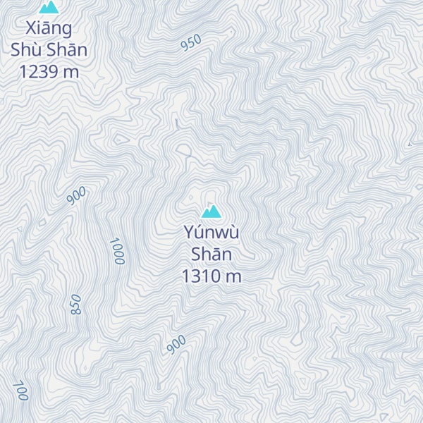 Map of Yúnwù Shān