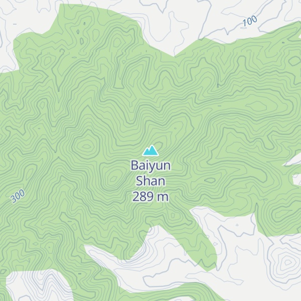 Map of Baiyun Shan