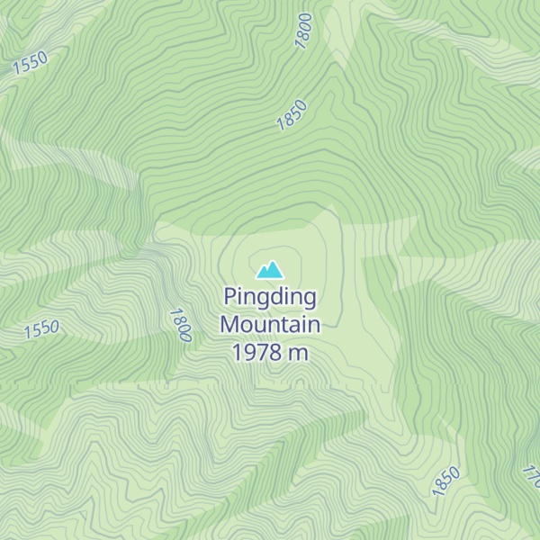 Map of Pingding Mountain
