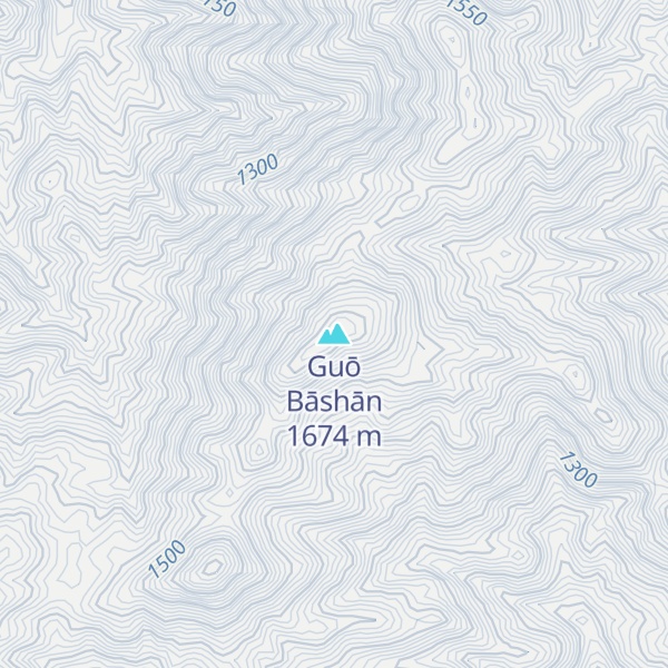 Map of Guō Bāshān