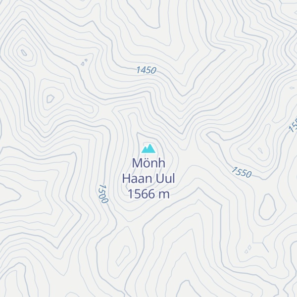 Map of Mönh Haan Uul