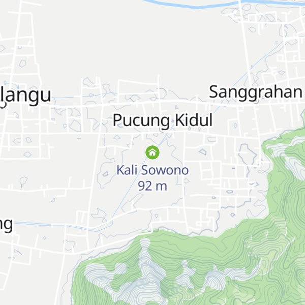 Map of Kali Sowono