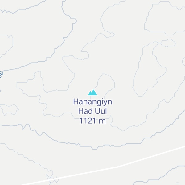 Map of Hanangiyn Had Uul