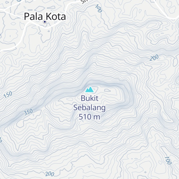 Map of Bukit Sebalang
