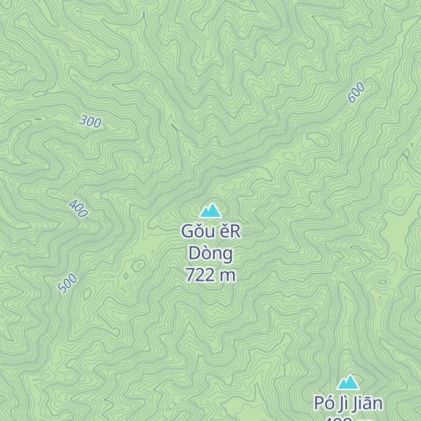Map of Gǒu ěR Dòng