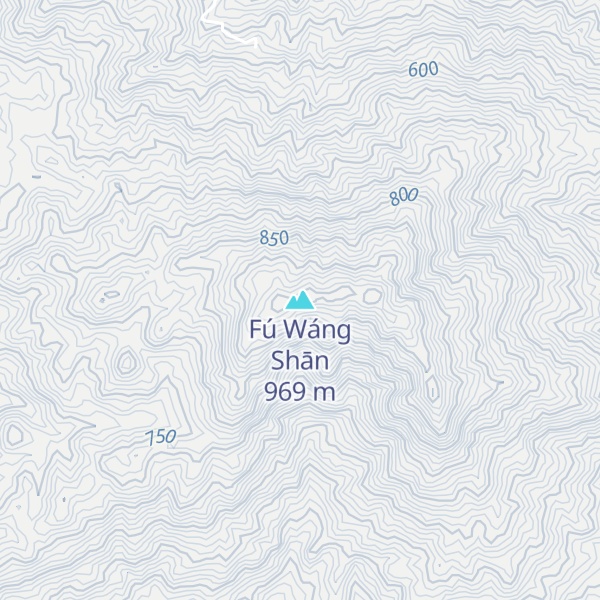 Map of Fú Wáng Shān