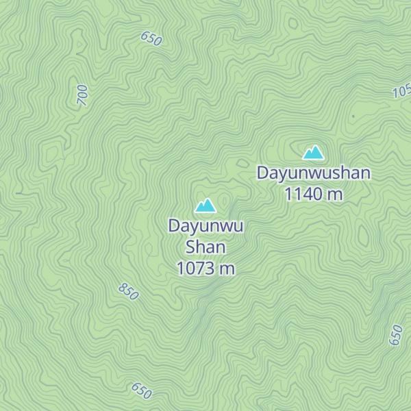 Map of Dayunwu Shan