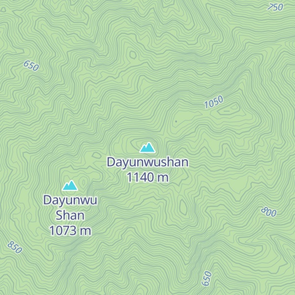 Map of Dayunwushan