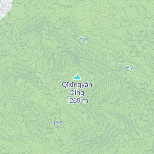 Map of Qīxīngyán Dǐng