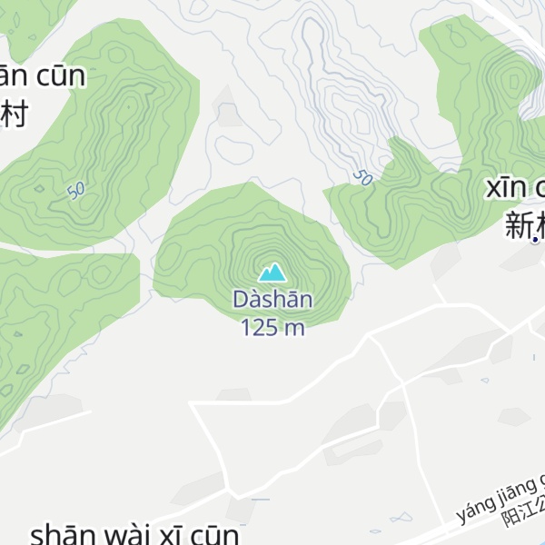 Map of Dàshān