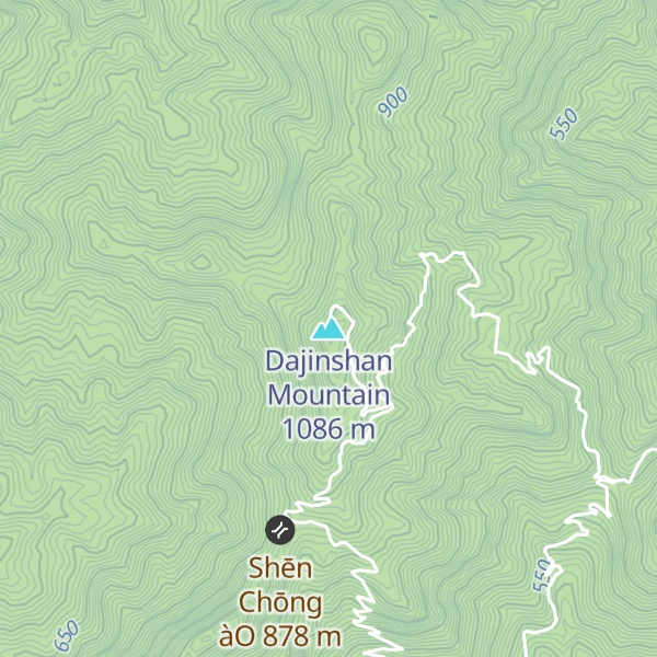 Map of Dajinshan Mountain