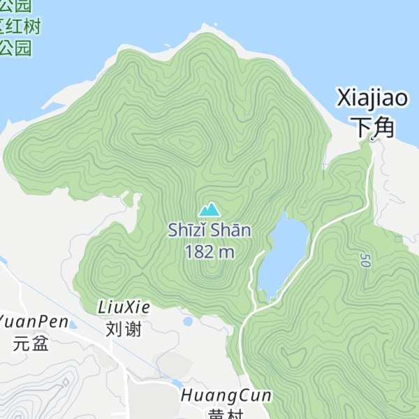 Map of Shīzǐ Shān