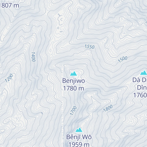 Map of Benjiwo