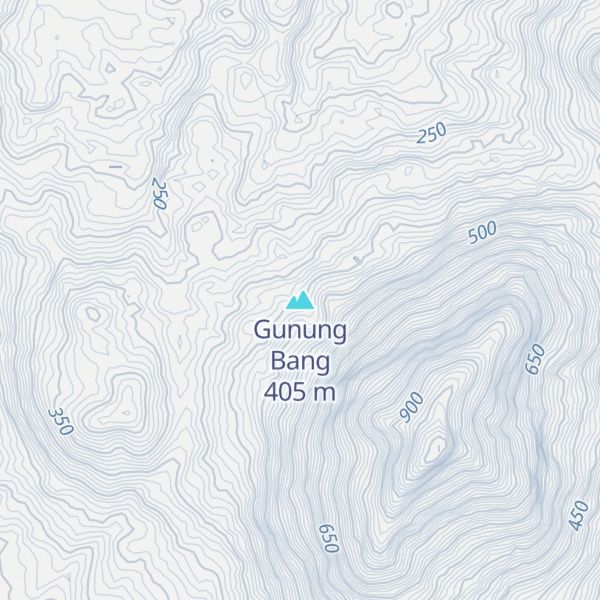 Map of Gunung Bang