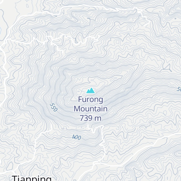 Map of Furong Mountain