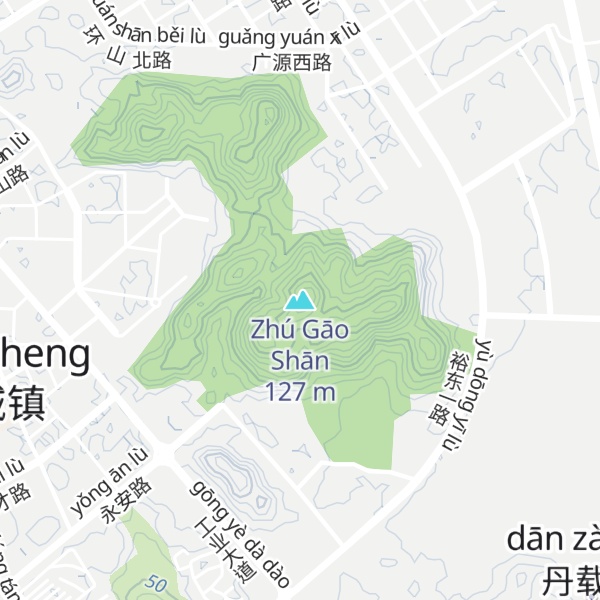 Map of Zhú Gāo Shān