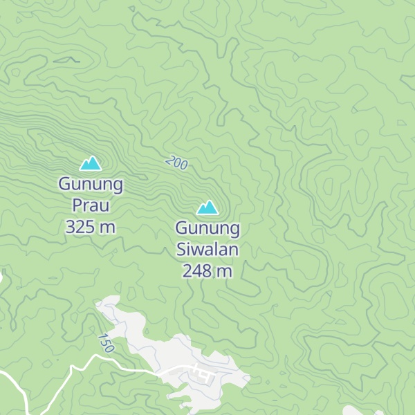 Map of Gunung Siwalan