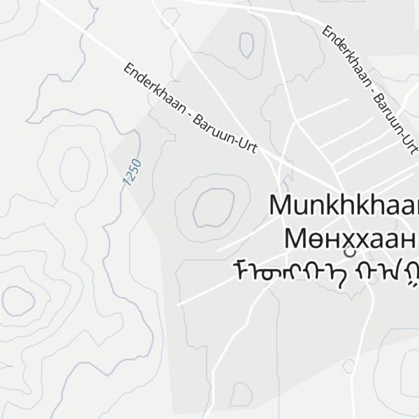 Map of Mөnh Han Uul
