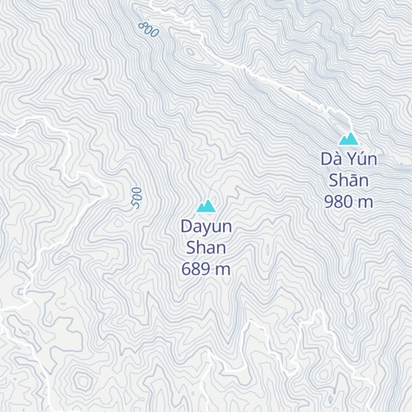 Map of Dayun Shan