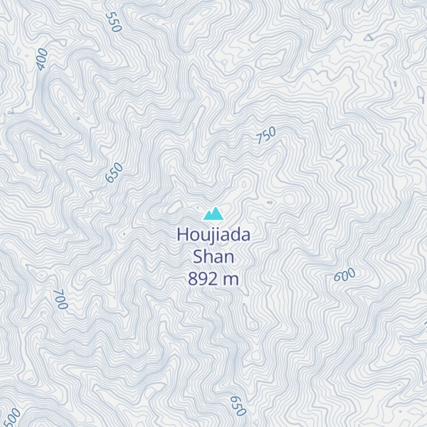 Map of Houjiada Shan