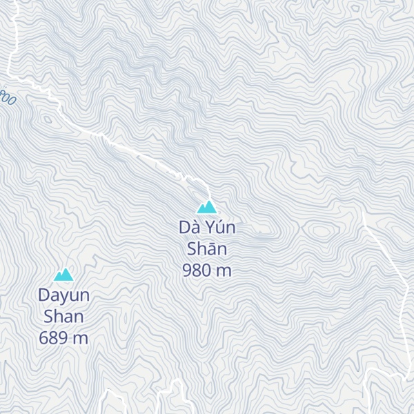 Map of Dà Yún Shān