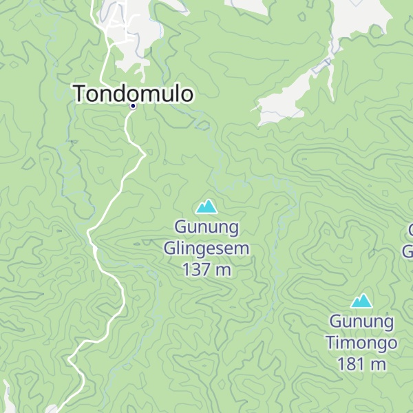 Map of Gunung Glingesem