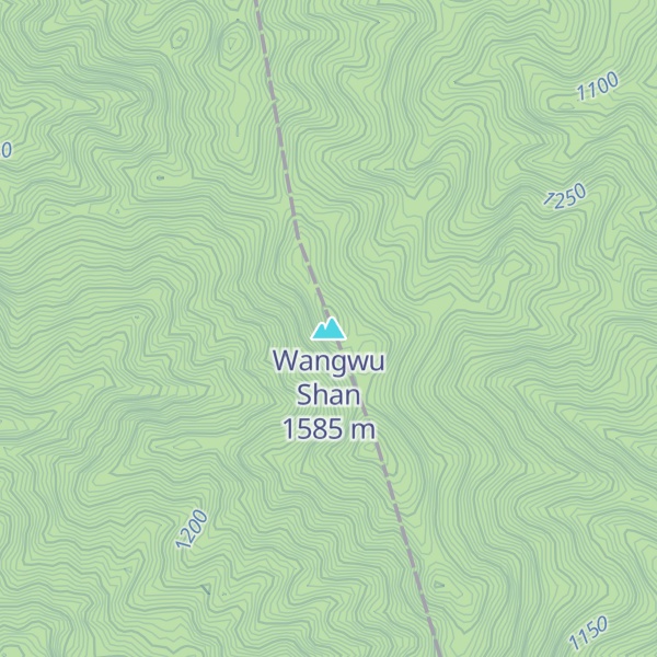 Map of Wangwu Shan