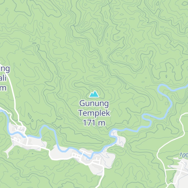 Map of Gunung Templek