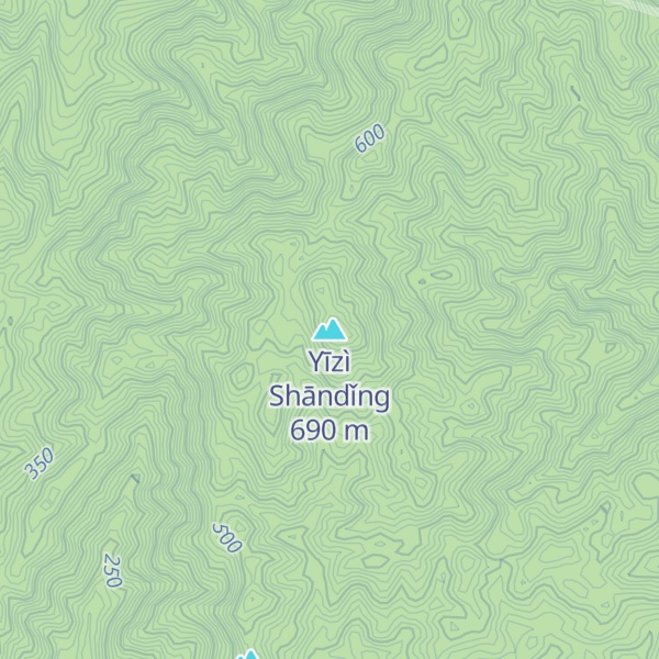 Map of Yīzì Shāndǐng