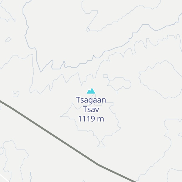 Map of Tsagaan Tsav