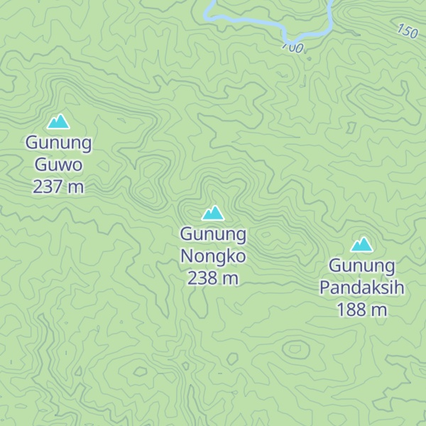 Map of Gunung Nongko